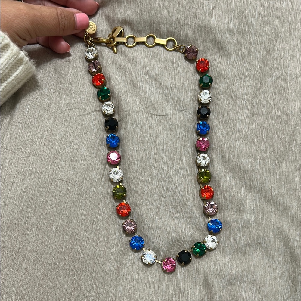 Loren hope rainbow crystal necklace
